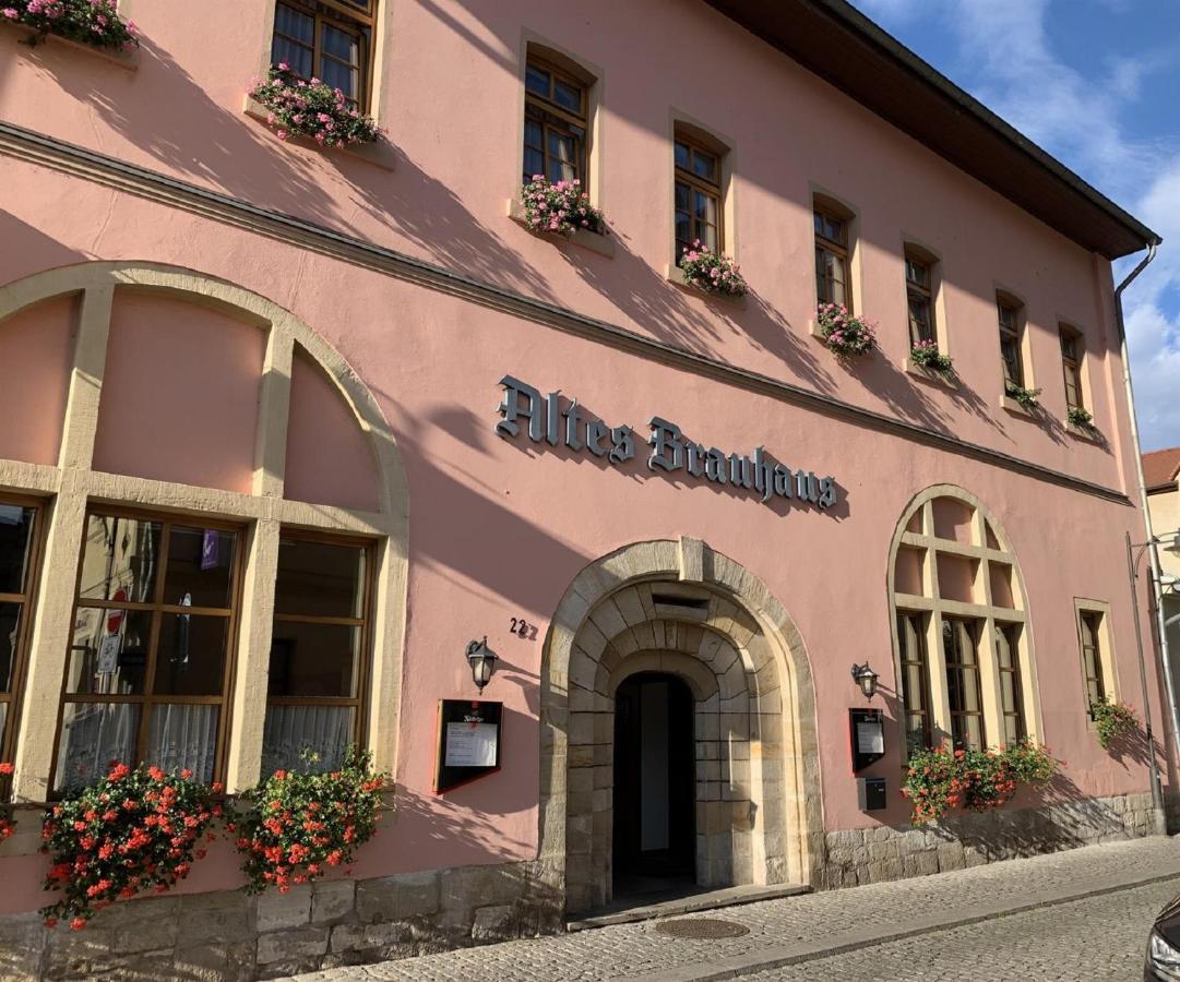 Altes Brauhaus Hotell Weißenfels Eksteriør bilde